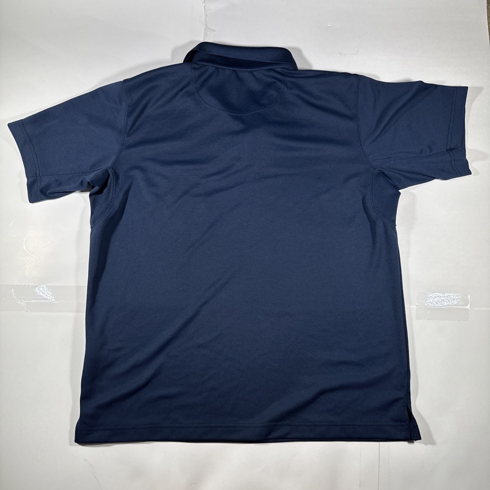 Columbia Pfg Shade Short Sleeve Polo Shirt Navy Blue Men's Size Large Golfing - Picture 7 of 7